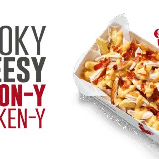 DEAL: Red Rooster $6.99 Smoky Cheese and Bacon Chicken Loaded Chips 1 DEAL: Red Rooster $6.99 Smoky Cheese and Bacon Chicken Loaded Chips 1