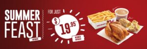 DEAL: Red Rooster $19.95 Summer Feast (Whole Chicken, Chips, Gravy, Garlic Bread) 6 DEAL: Red Rooster $19.95 Summer Feast (Whole Chicken, Chips, Gravy, Garlic Bread) 1