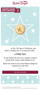 DEAL: Bakers Delight - Free Fruit Mince or Lemon Tart (13 December 2018) 4