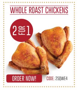 DEAL: Red Rooster - 2 For 1 Whole Roast Chickens through Delivery (6 December - 25 Days of Christmas) 3