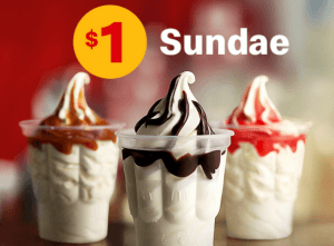DEAL: McDonald's $1 Sundae 3