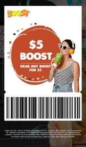 DEAL: Boost Juice - Any Size Drink $5 until 10 March 2019 8