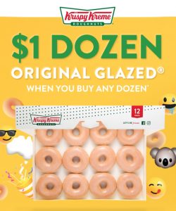 DEAL: Krispy Kreme - $1 Dozen Glazed Doughnuts with Any Dozen purchase (25 January 2019) 3