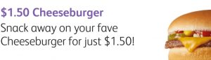 DEAL: McDonald's $1.50 Cheeseburger with mymacca's app (until 8 May 2019) 3
