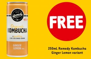 DEAL: 7-Eleven App – Free 250ml Remedy Kombucha Ginger Lemon (28 January) 5