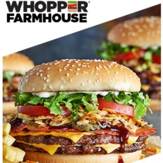 NEWS: Hungry Jack's Whopper Farmhouse (Single, Double or Triple) 8 NEWS: Hungry Jack's Whopper Farmhouse (Single, Double or Triple) 8