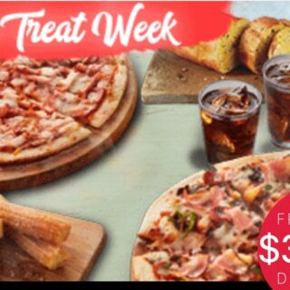 DEAL: Domino's - 2 Large Pizzas + Garlic Bread + 1.25L Drink + FREE Churros $30.95 Delivered (12 February 2019) 9 DEAL: Domino's - 2 Large Pizzas + Garlic Bread + 1.25L Drink + FREE Churros $30.95 Delivered (12 February 2019) 9