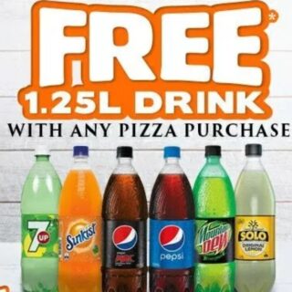 DEAL: Domino's Free 1.25L Drink with any online purchase (21 February 2019) 7