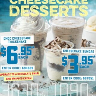 NEWS: Domino's Cheesecake Thickshake & Cheesecake Sundae 2