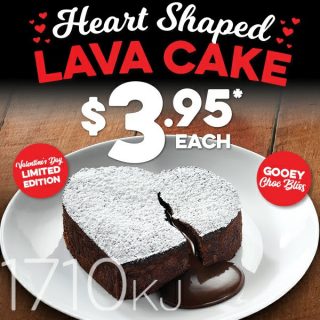 NEWS: Domino's Heart Shaped Choc Lava Cake 1