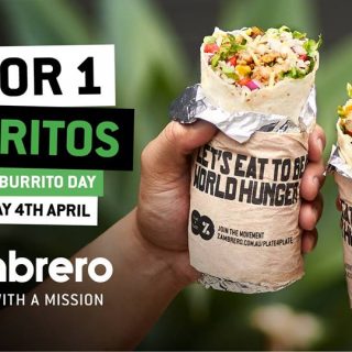 DEAL: Zambrero National Burrito Day - 2 For 1 Burritos (4 April 2019) 2