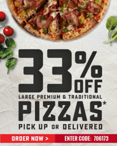 DEAL: Domino's 33% off Traditional/Premium Pizzas (18 March) 13 DEAL: Domino's 33% off Traditional/Premium Pizzas (18 March) 1
