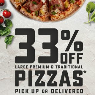 DEAL: Domino's 33% off Traditional/Premium Pizzas (18 March) 5
