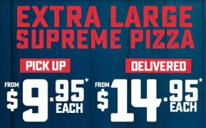 DEAL: Domino's - $9.95 Extra Large Supreme Pizza Pickup / $14.95 Delivered (until 28 April 2019) 3