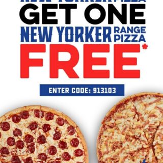 DEAL: Domino's - Buy One Get One Free New Yorker Range Pizzas (until 27 April 2019) 2 DEAL: Domino's - Buy One Get One Free New Yorker Range Pizzas (until 27 April 2019) 2