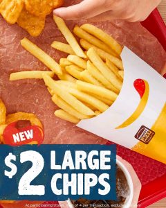 DEAL: Hungry Jack's $2 Large Chips 3