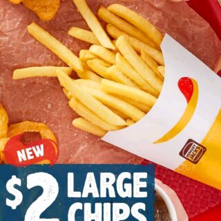 DEAL: Hungry Jack's $2 Large Chips 4 DEAL: Hungry Jack's $2 Large Chips 4