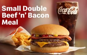DEAL: McDonald's - $4.95 Small Double Beef ‘n’ Bacon Burger Meal 3