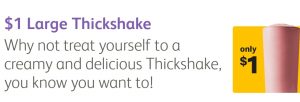 DEAL: McDonald's - $1 Large Thickshake using mymacca's app (until 10 April 2019) 3