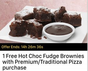 DEAL: Domino's - Free Choc Fudge Brownies with Traditional/Premium Pizza (18 April) 3