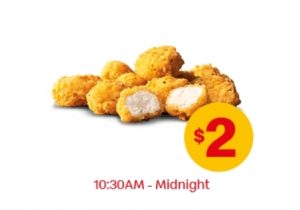 DEAL: McDonald's - 10 Chicken McBites for $2 3
