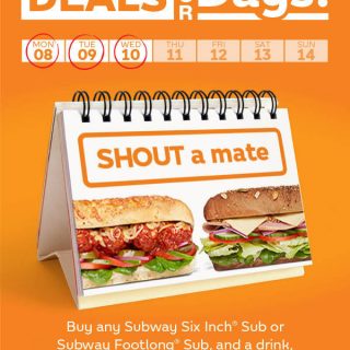 DEAL: Subway - Buy Six Inch/Footlong Sub & Drink, Get Six Inch/Footlong Sub Free (until 10 April 2019) 5