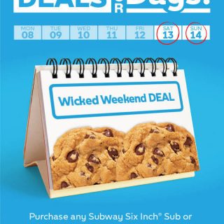 DEAL: Subway - 2 Free Cookies with Sub purchase (13 and 14 April 2019) 4