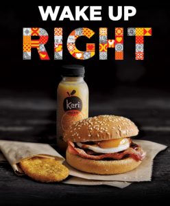 DEAL: Oporto - $5 Bacon & Egg Burger, Hash Brown, Juice/Coffee (Flame Rewards) 3