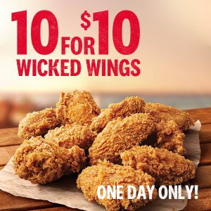 DEAL: KFC - 10 Wicked Wings for $10 with App (22 May 2019) 3
