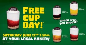 DEAL: The Cheesecake Shop - Free Dessert Cup on Free Cup Day (Saturday 22 June 2019) 3