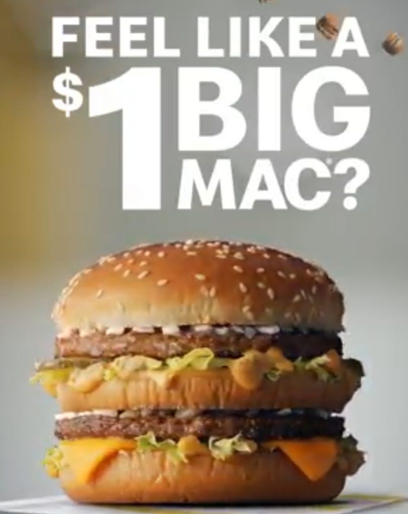 DEAL McDonald’s 1 Big Mac using mymacca's app (25 June 2019) frugal