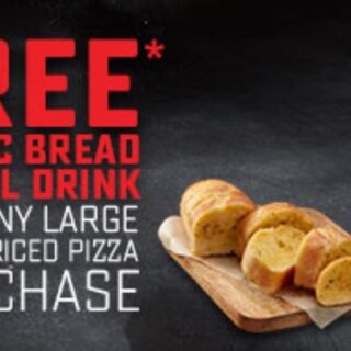 DEAL: Domino's - Free Garlic Bread and 1.25L Drink with Menu Priced Pizza Purchase (29 September 2019) 3