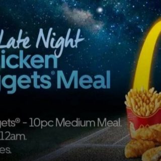 DEAL: Uber Eats BATSMAN Promo Code - Free 10 Chicken McNuggets Meal (10pm 15 June to 2am 16 June) 1