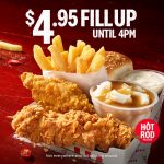 DEAL: KFC $4.95 Hot Rods Fill Up until 4pm