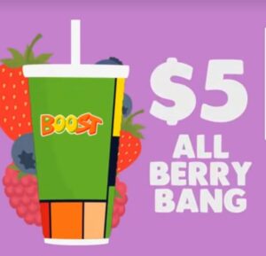 DEAL: Boost Juice - $5 All Berry Bang (3 July 2019) 3 DEAL: Boost Juice - $5 All Berry Bang (3 July 2019) 3