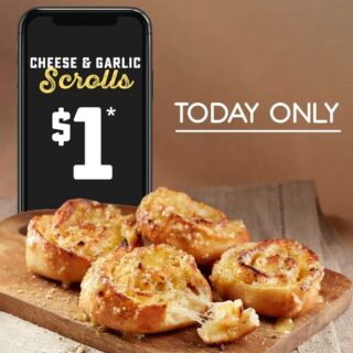 DEAL: Domino's Offers App - $1 Cheese & Garlic Scrolls 4 Pack (18 July 2019) 5