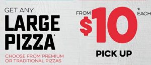 DEAL: Domino's - Any Large Premium Pizza $10 Pickup & 2 Sides for $6 (Selected Stores) 3