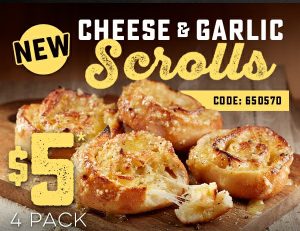 NEWS: Domino's Cheese & Garlic Scrolls ($5 for 4 Pack) 3
