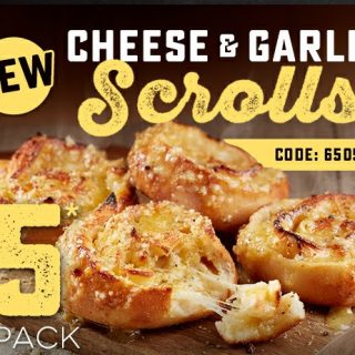 NEWS: Domino's Cheese & Garlic Scrolls ($5 for 4 Pack) 1