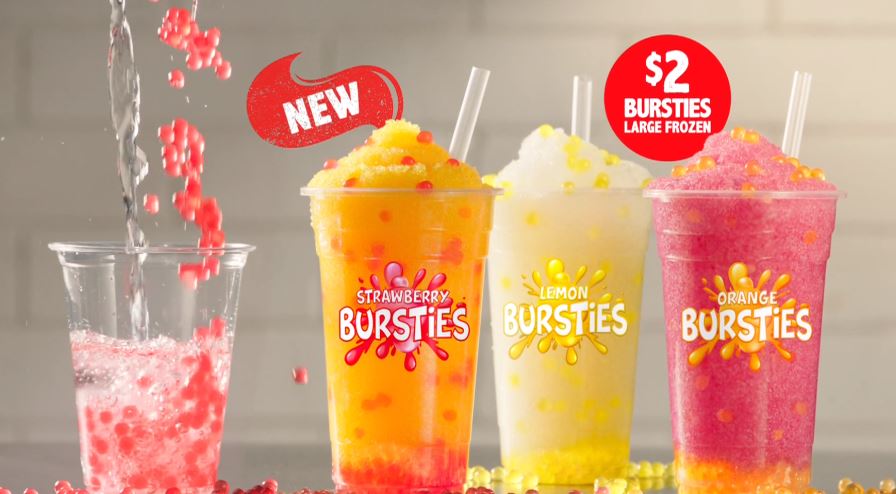 Frozen Drinks and Bursties - Hungry Jack's Australia