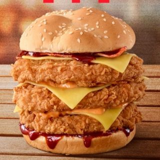 NEWS: KFC Triple Stacker Burger (App Secret Menu) 9