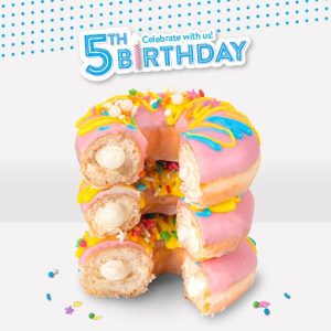 DEAL: Krispy Kreme South Australia - 5 Free Birthday Doughnuts with Any Dozen Purchase (15-21 July 2019) 3