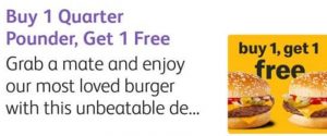 DEAL: McDonald’s - Buy One Get One Free Quarter Pounder using mymacca's app (until 22 July 2019) 3