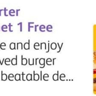 DEAL: McDonald’s - Buy One Get One Free Quarter Pounder using mymacca's app (until 22 July 2019) 2