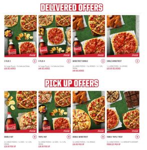 DEAL: Pizza Hut Footy Deals - 3 Large Pizzas + 3 Sides $36 Delivered, 4 Large Pizzas + 4 Sides $46 Delivered & more 3