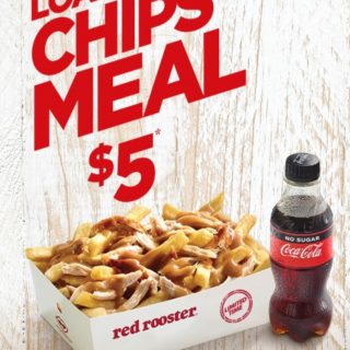 DEAL: Red Rooster $5 Chicken Loaded Chips Meal with 250ml Coke No Sugar 6
