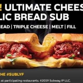 NEWS: Subway Ultimate Cheesy Garlic Bread Sub returns 1