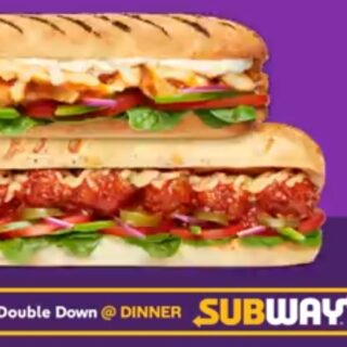 DEAL: Subway - 2 Footlong Subs or Paninis for $17.95 after 3pm (participating stores) 2 DEAL: Subway - 2 Footlong Subs or Paninis for $17.95 after 3pm (participating stores) 2