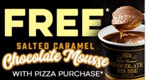 DEAL: Domino's - Free Salted Caramel Chocolate Mousse with Traditional/Premium Pizza Purchase (until 5pm 22 September 2019) 1