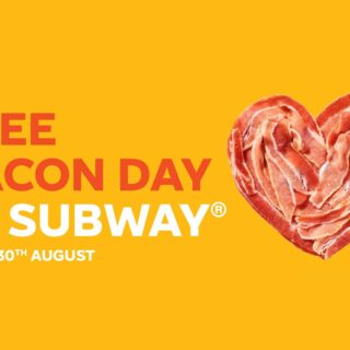 DEAL: Subway - Free Bacon with Any Purchase (30 August 2019) 8 DEAL: Subway - Free Bacon with Any Purchase (30 August 2019) 8